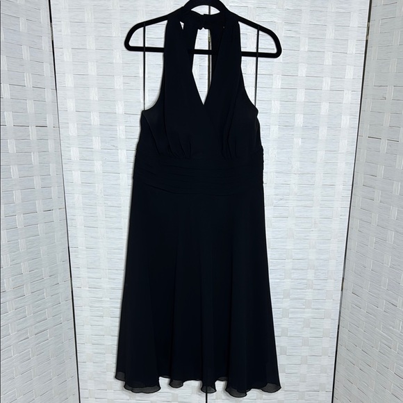 Scarlett Dresses & Skirts - Scarlett Women’s Basic Black Halter Y2K Waist Pleating Swing‎ Dress Size 16W